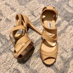 [Jimmy Choo] Nude Patent Heels